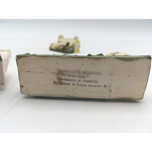 LOT of 6 Vintage Pot Luck Pottery Robert Massey Bermuda Cottages EUC - Picture 11 of 12